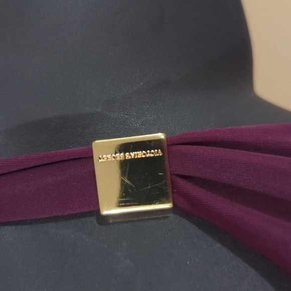 Victoria's Secret 2 Piece Bikini Halter Top Bikini Cut Bottoms Plum Medium - Picture 6 of 9